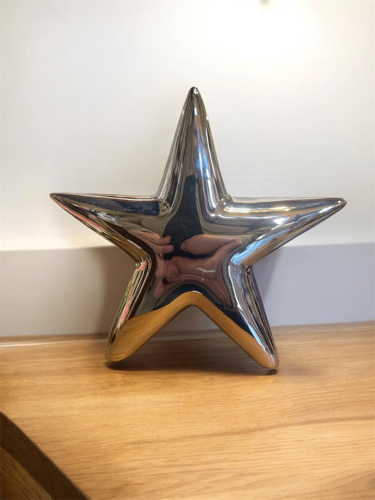 Christmas porcelain star 12 cm